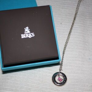 Birks 925 Sterling Because I am a Girl Silver Necklace (Limited Edition)